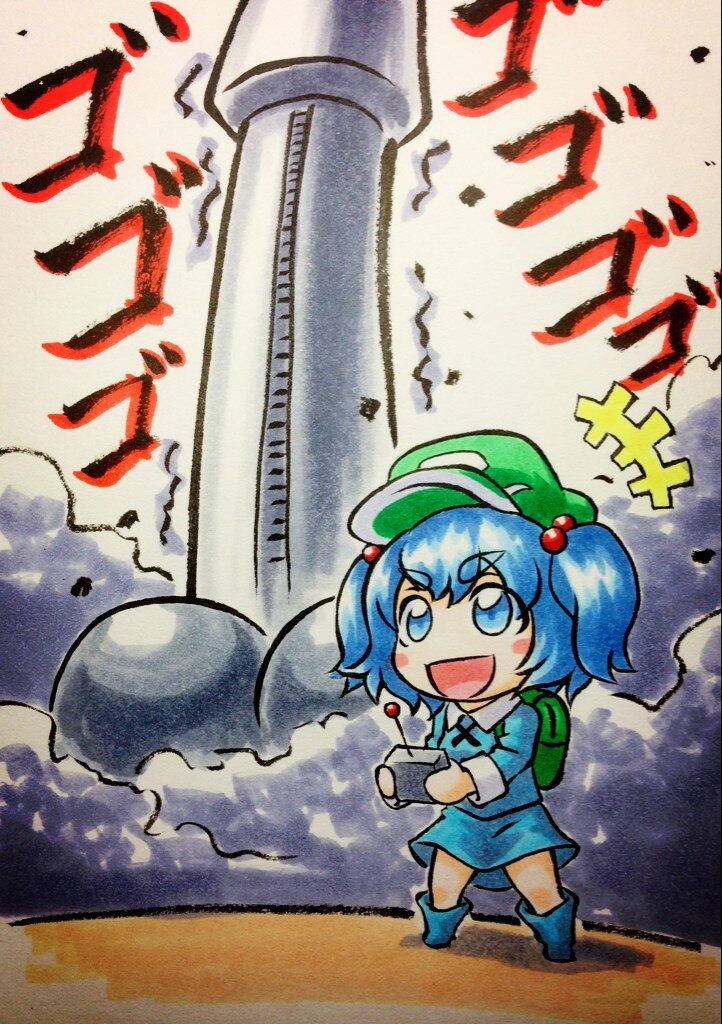 kawashiro nitori (touhou) drawn by kawachi_koorogi