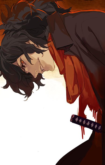 okada izou (fate and 2 more) drawn by pako_(pakosun)