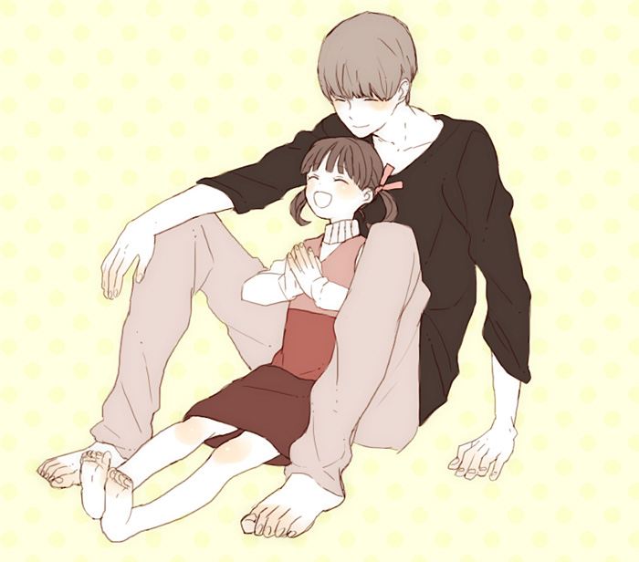 narukami yu and doujima nanako (persona and 1 more) drawn by kimidori_(mb4)