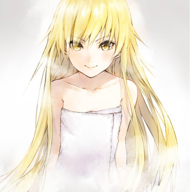oshino shinobu (monogatari and 1 more) drawn by makimura_shunsuke