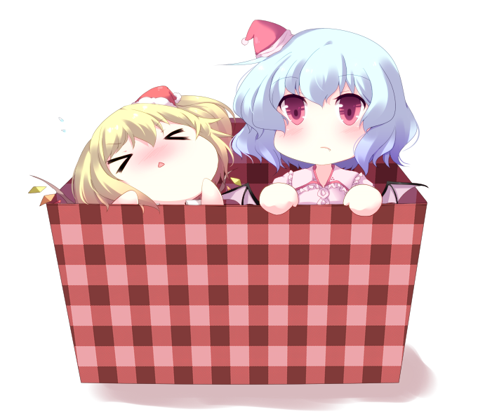 remilia scarlet and flandre scarlet (touhou) drawn by fuyu-nagi