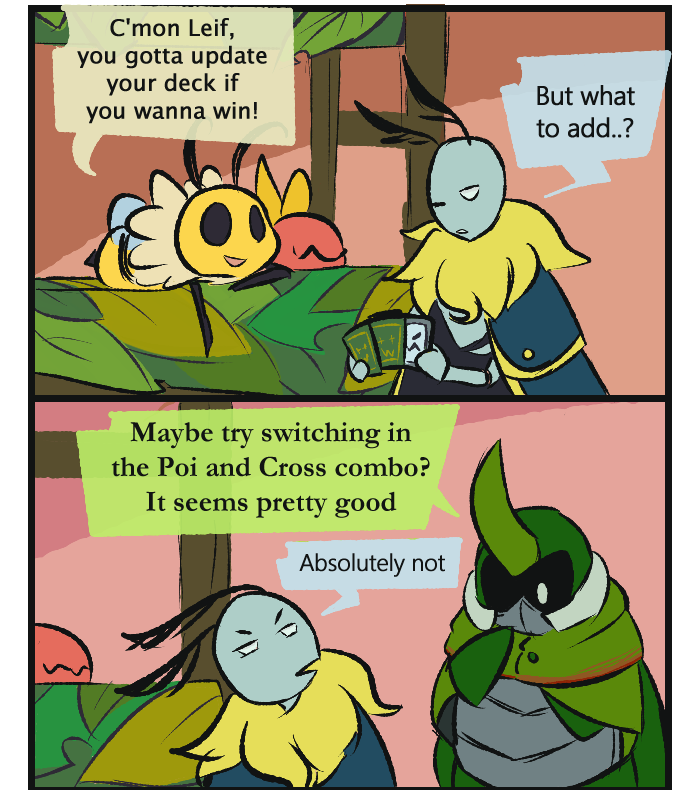 vi, leif, kabbu, and chompy (bug fables) drawn by go-team-snakemouth