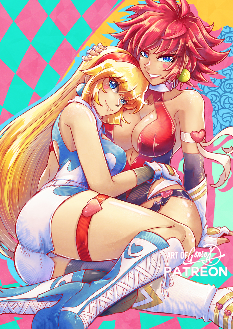 cutie honey and kisaragi honey (cutie honey) drawn by gensox