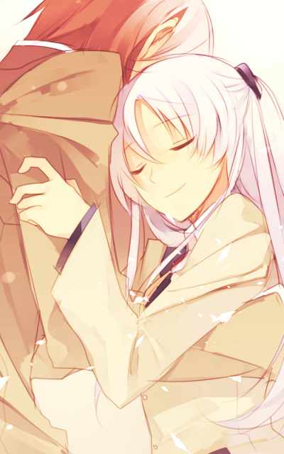 tachibana kanade and otonashi yuzuru (angel beats!) drawn by hijiri_(resetter)