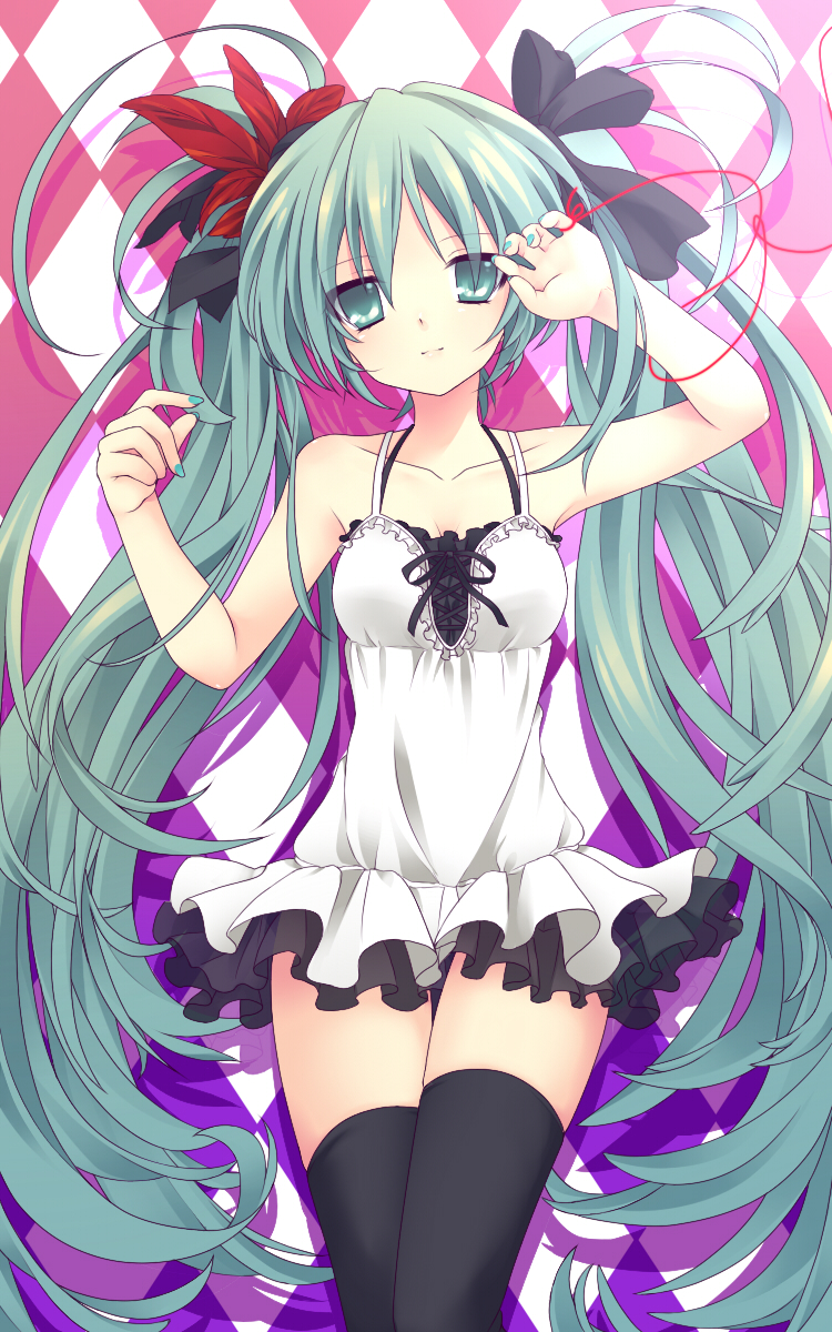 hatsune miku (vocaloid and 1 more) drawn by etou_(cherry7)