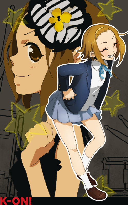 tainaka ritsu (k-on!) drawn by kurage_(huwahuwaru_n)