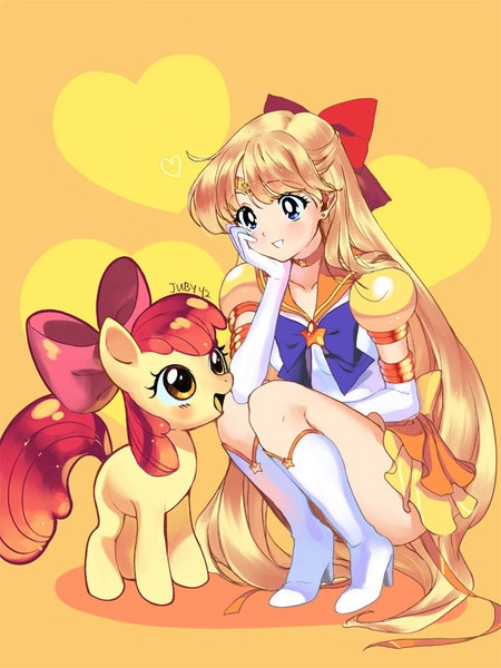 aino minako, sailor venus, apple bloom, and super sailor venus (bishoujo senshi sailor moon and 3 more) drawn by juby