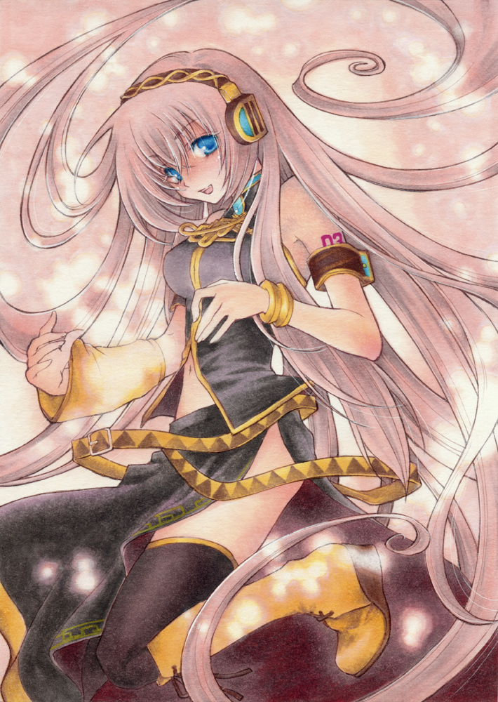 megurine luka (vocaloid) drawn by aoi_yuuka_(ao_no_kokoro)