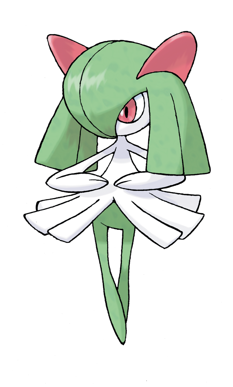 kirlia (pokemon and 1 more) drawn by sugimori_ken