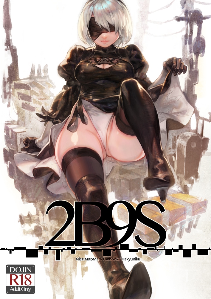 2b (nier and 1 more) drawn by aoin