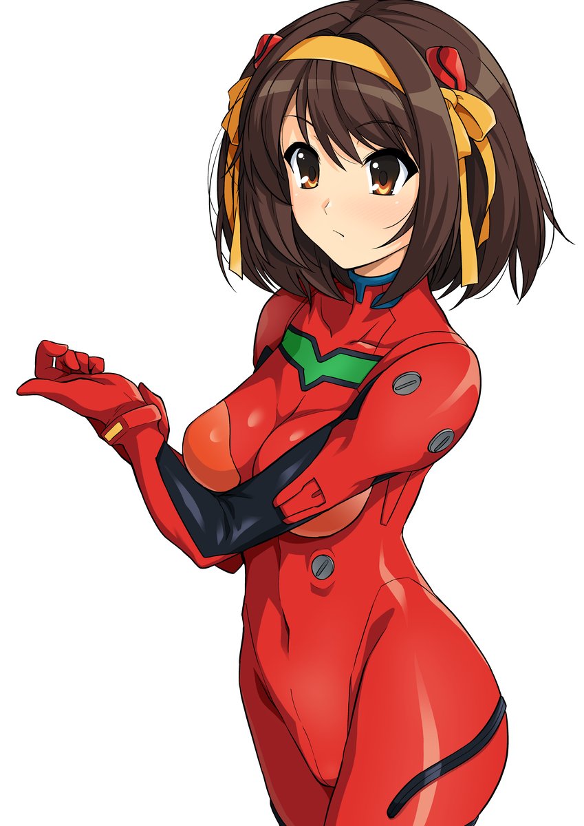 souryuu asuka langley and suzumiya haruhi (neon genesis evangelion and 1 more) drawn by haruhisky
