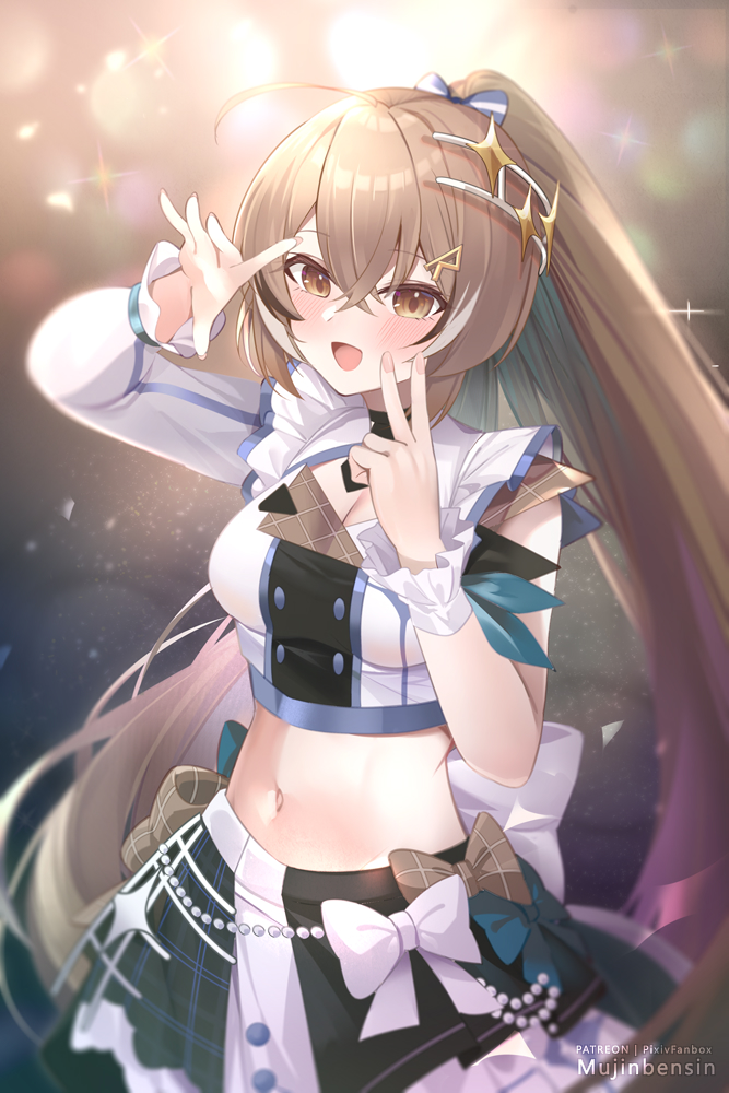 nanashi mumei (hololive and 1 more) drawn by mujinbensin