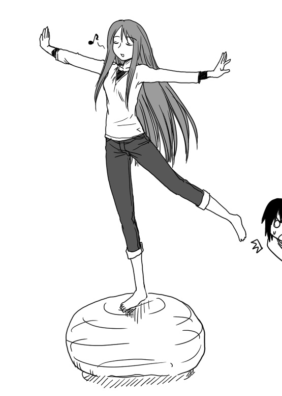 ayase fuuka and ayase asagi (yotsubato!) drawn by sakaki_imasato