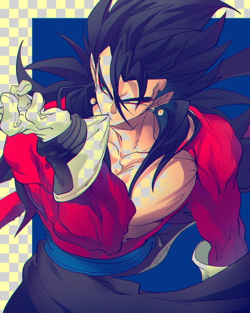 vegetto (dragon ball and 1 more) drawn by ommmyoh
