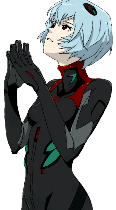 ayanami rei (neon genesis evangelion and 2 more) drawn by ekun