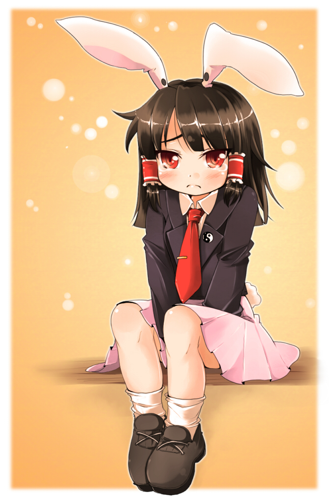 hakurei reimu and reisen udongein inaba (touhou) drawn by meneru