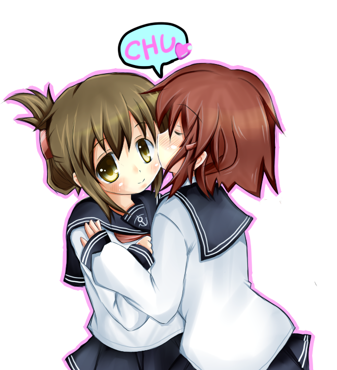 inazuma and ikazuchi (kantai collection) drawn by hotaruika_(hayato5611)