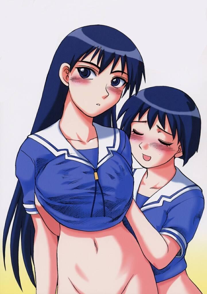 sakaki and kaori (azumanga daioh) drawn by ujiga_waita