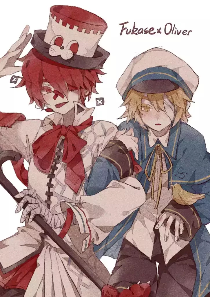 oliver, fukase, and james (vocaloid) drawn by akiyo_(lifetimes)