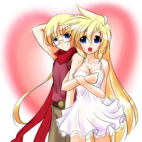hero's daughter and hero's son (dragon quest and 1 more) drawn by oushi