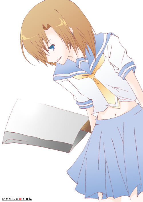 ryuuguu rena (higurashi no naku koro ni) drawn by yotuha_(kicktheground)