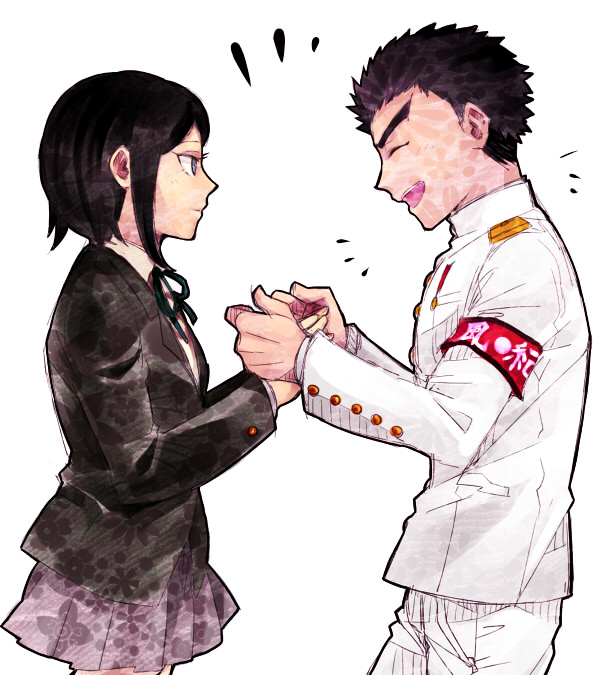 ikusaba mukuro and ishimaru kiyotaka (danganronpa and 1 more) drawn by smkdss