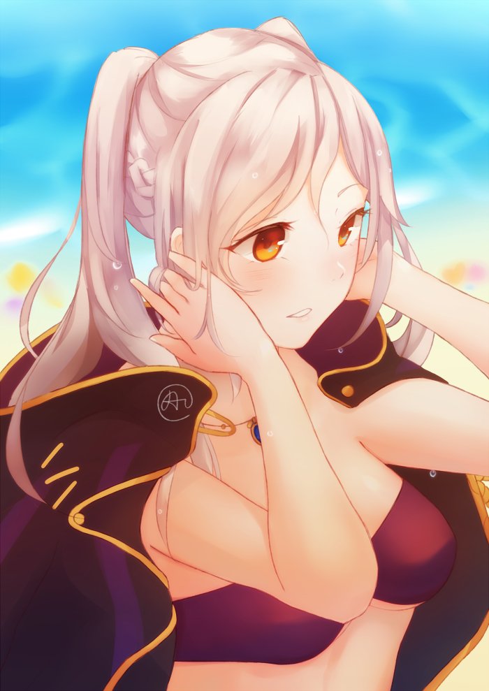 female robin (fire emblem and 1 more) drawn by aprahnicus