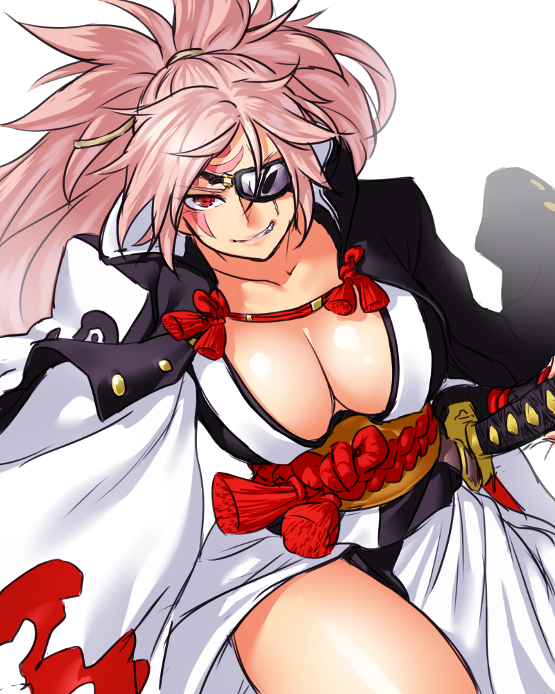 baiken (guilty gear and 1 more) drawn by onsoku_inu