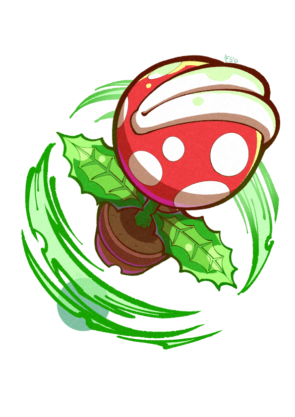 piranha plant (mario and 1 more) drawn by 04sora40