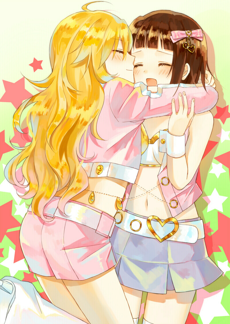 hoshii miki and amami haruka (idolmaster) drawn by k_(00xxk)