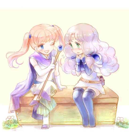 florina and serra (fire emblem and 1 more) drawn by kuzumosu