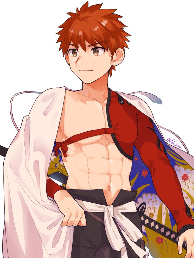 emiya shirou and senji muramasa (fate and 1 more) drawn by shitappa