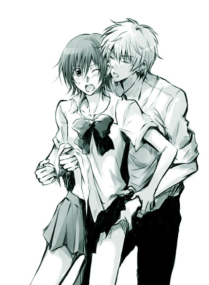 lelouch vi britannia and kururugi suzaku (code geass) drawn by sasahara_rena