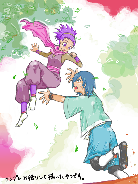 falkner and janine (pokemon and 1 more) drawn by yuh_(250663)
