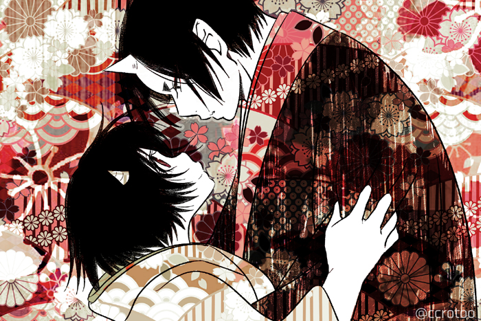 hoozuki and peach maki (hoozuki no reitetsu) drawn by e-0057