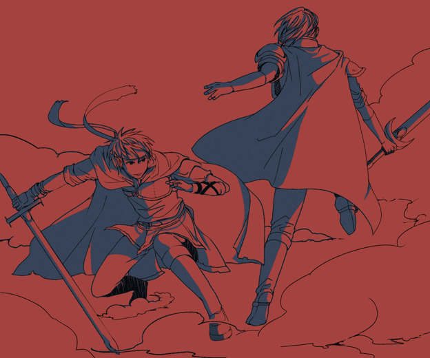 ike and marth (fire emblem and 2 more)