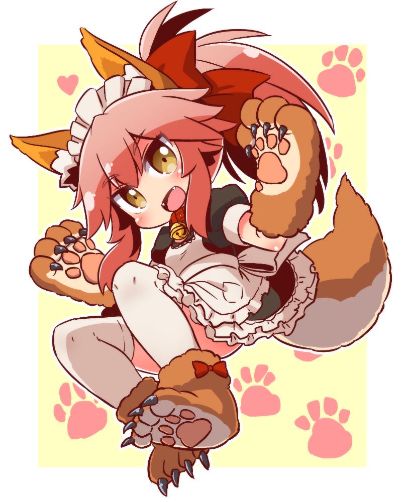 tamamo and tamamo cat (fate and 1 more) drawn by naga_u