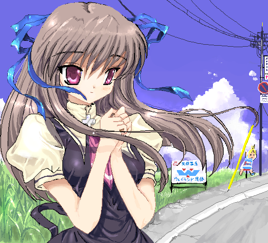 toono minagi (air) drawn by toshi_(little-fluffy-cloud)