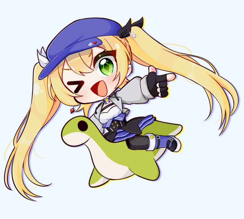 dokibird and nessie (indie virtual youtuber) drawn by etsuro