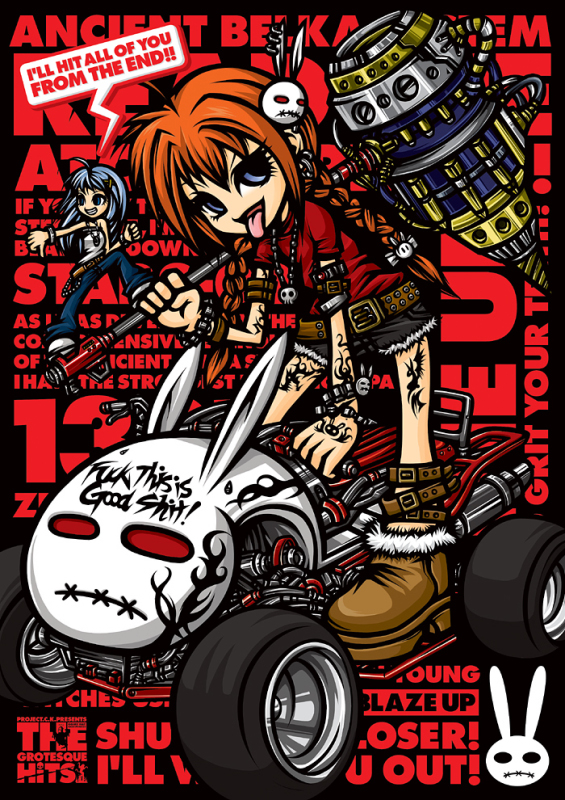 vita, reinforce zwei, and graf eisen (lyrical nanoha and 1 more) drawn by project.c.k.