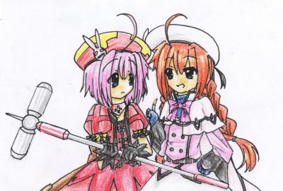 vita, graf eisen, caro ru lushe, and kerykeion (lyrical nanoha and 1 more)