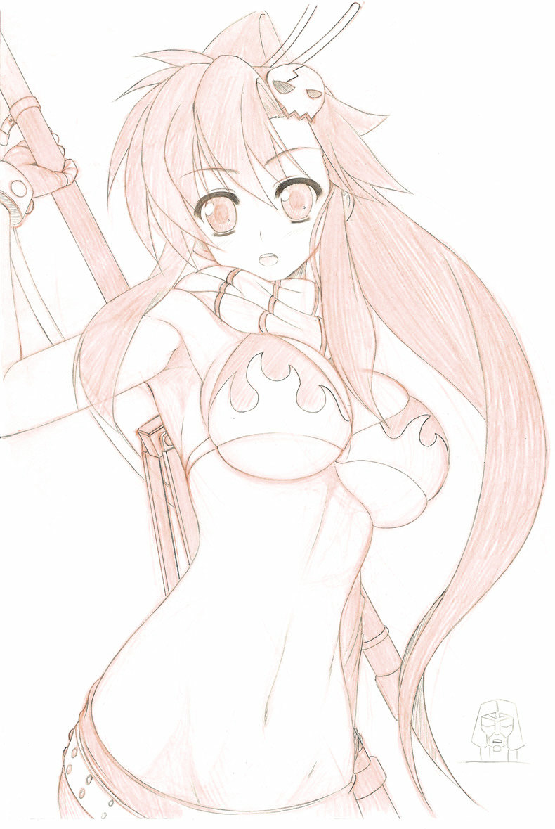 yoko littner (tengen toppa gurren lagann) drawn by ruton-niki
