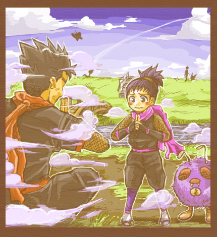 venonat, janine, and koga (pokemon and 2 more) drawn by makita_(mugitya3776)