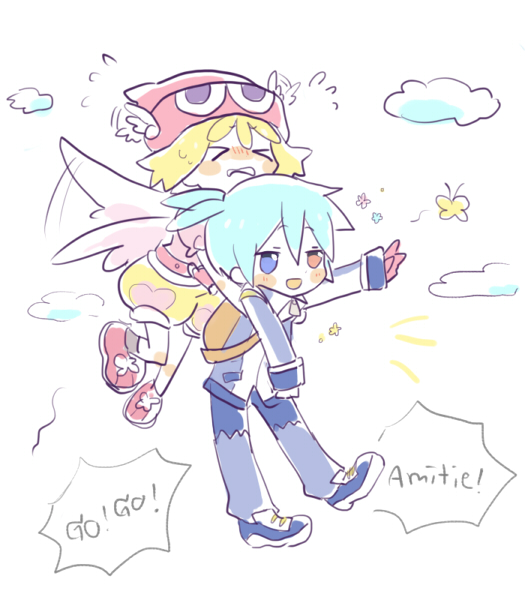 amitie and sig (puyopuyo and 1 more) drawn by aoey
