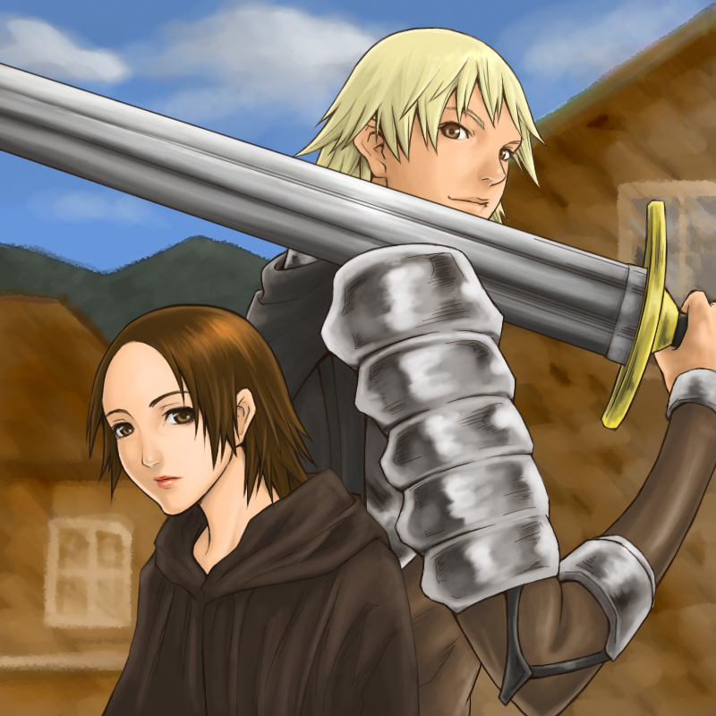 priscilla and raki (claymore) drawn by squall_(great-vacation)
