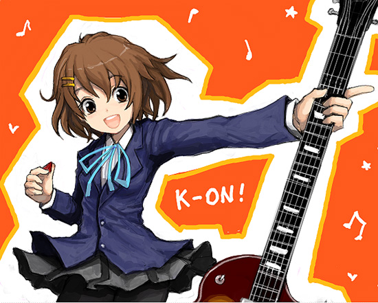 hirasawa yui (k-on!) drawn by kara_(color)