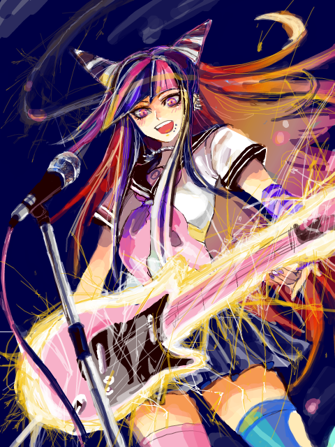 mioda ibuki (danganronpa and 1 more) drawn by ikkaku_r