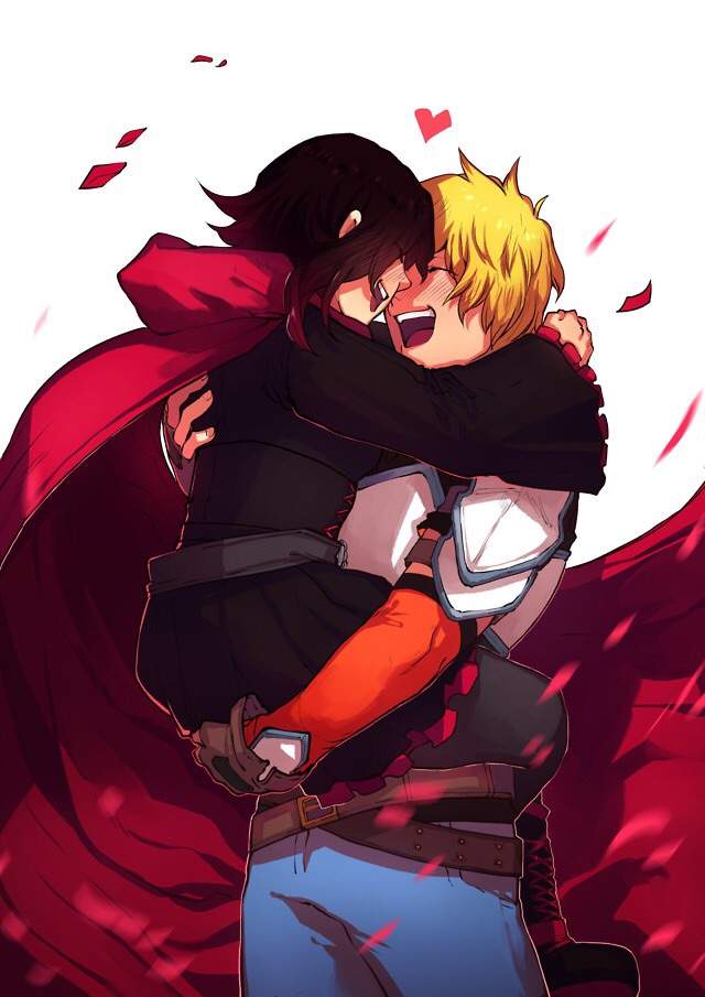 ruby rose and jaune arc (rwby) drawn by mrk50