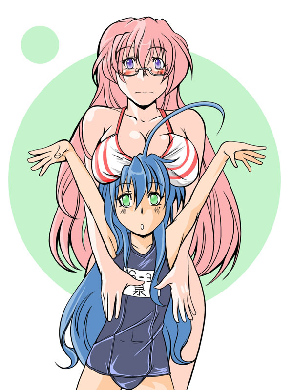 izumi konata and takara miyuki (lucky star) drawn by eljimadooor