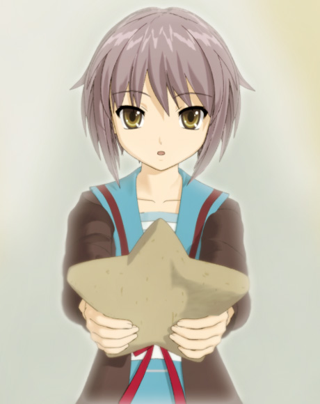 nagato yuki (suzumiya haruhi no yuuutsu and 1 more) drawn by hokusen